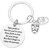 Theater Gifts Keychain for Women Men Actress Present Comedy Tragedy Keychains Jewelry Theater Keychain