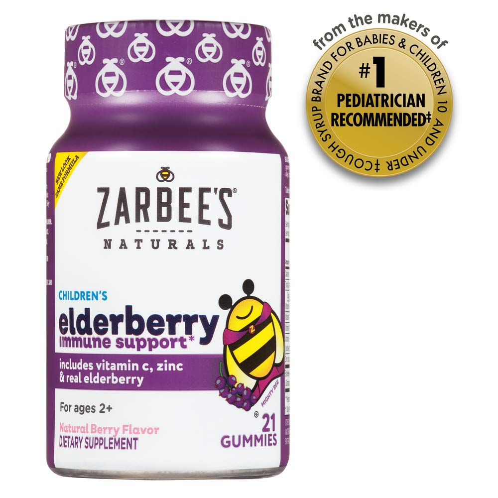 Zarbee's Naturals Children's Black Elderberry Syrup for Immune Support