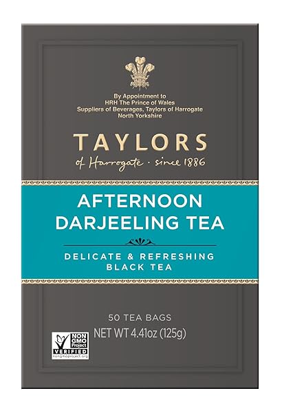 TAYLORS OF HARROGATE AFTERNOON DARJEELING, 50 TEABAGS