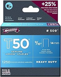 Arrow Fastener 50924 9/16" T50 Staples