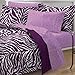 My Room Zebra Purple Ultra Soft Microfiber Comforter Sheet Set, Multi-Colored, Twin/Twin X-Large