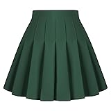Dressever Women's Pleated Skirts Mini Skater Basic