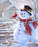 5D DIY Diamond Painting kit Rhinestone Embroidery Cross Stitch Arts Craft for Christmas Home Wall Decor,Snowman