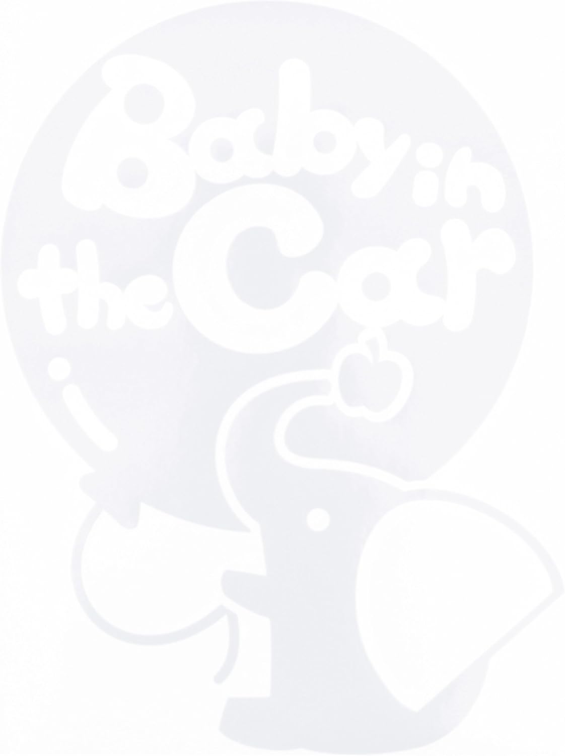 Amazon Co Jp ホワイト 白 Baby In The Car ぞう ゾウ 動物 ステッカー 窓ガラス用シールタイプ 車 キッズ 子供 後ろ妊婦 安心 吸盤 マグネットタ 車 バイク