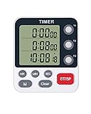TPNEG Dual Kitchen Timer Digital - 3 Channel for