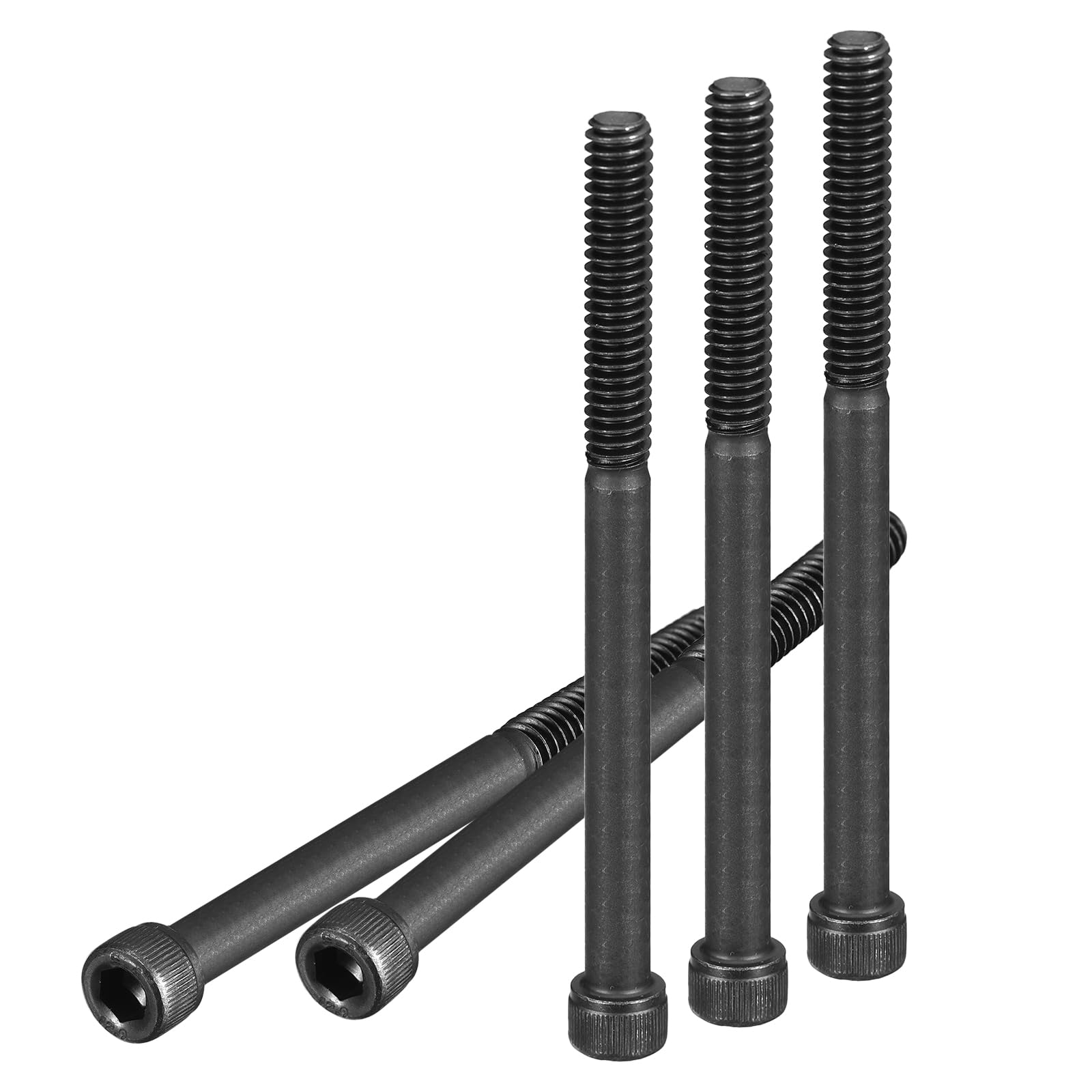 DTGN 1/4-20x3-1/2" Socket Head Cap Screws Bolts, 20Pcs 12.9 Grade Alloy Steel, Machine Hex Socket Screw, Hex Drive, Black Oxide Finish, UNC Coarse Thread Partially Threaded — image 1