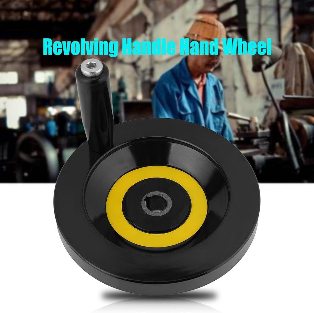 Black Round Bakelite Hand Wheel, Revolving Handle Hand Wheel, Lathe