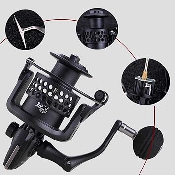 Amazon Chome フィッシングリール ステラフルメタル ボディフィッシングリール メタルスピンドル 海水耐性ローラーフィッシングフィッシングリール スピニングスピニングスピード 滑らかなバス釣りリール 海水または淡水用 Ef3000 Chome スピニングリール