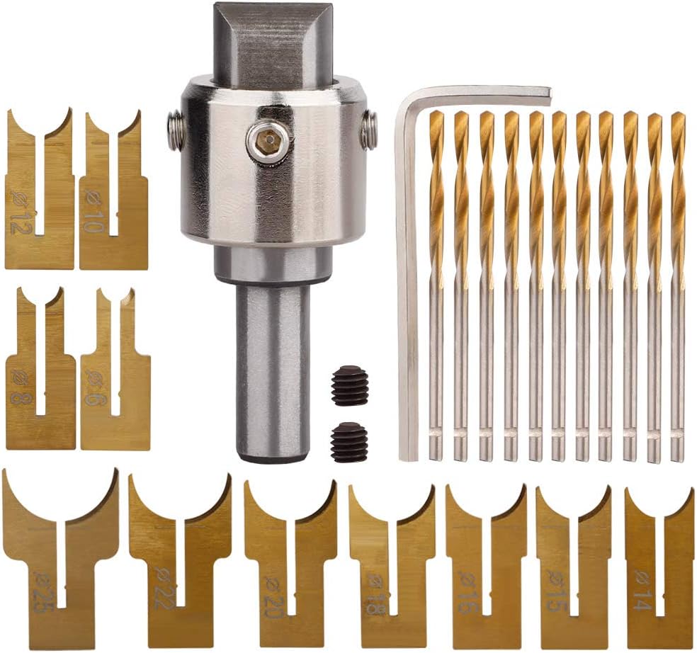 GWOKWAI Beads Drill Bit, Wooden Hand Maker Beads Drill Bit, Carbide