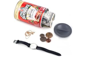 BEBESTA Fake Can Safes Diversion Secret Stash Safes Metal Bank Stash Container (Pasta)