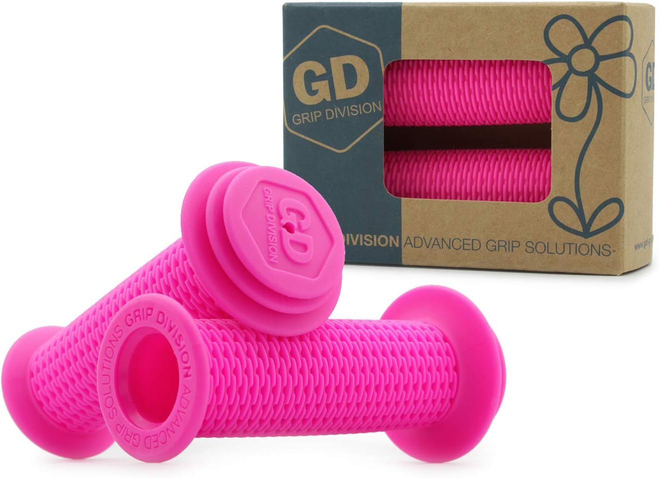 GD Grip Division ® Kinderfahrradgriffe mit Sicherheits Prallschutz und Durchschlagschutz, schadstofffrei