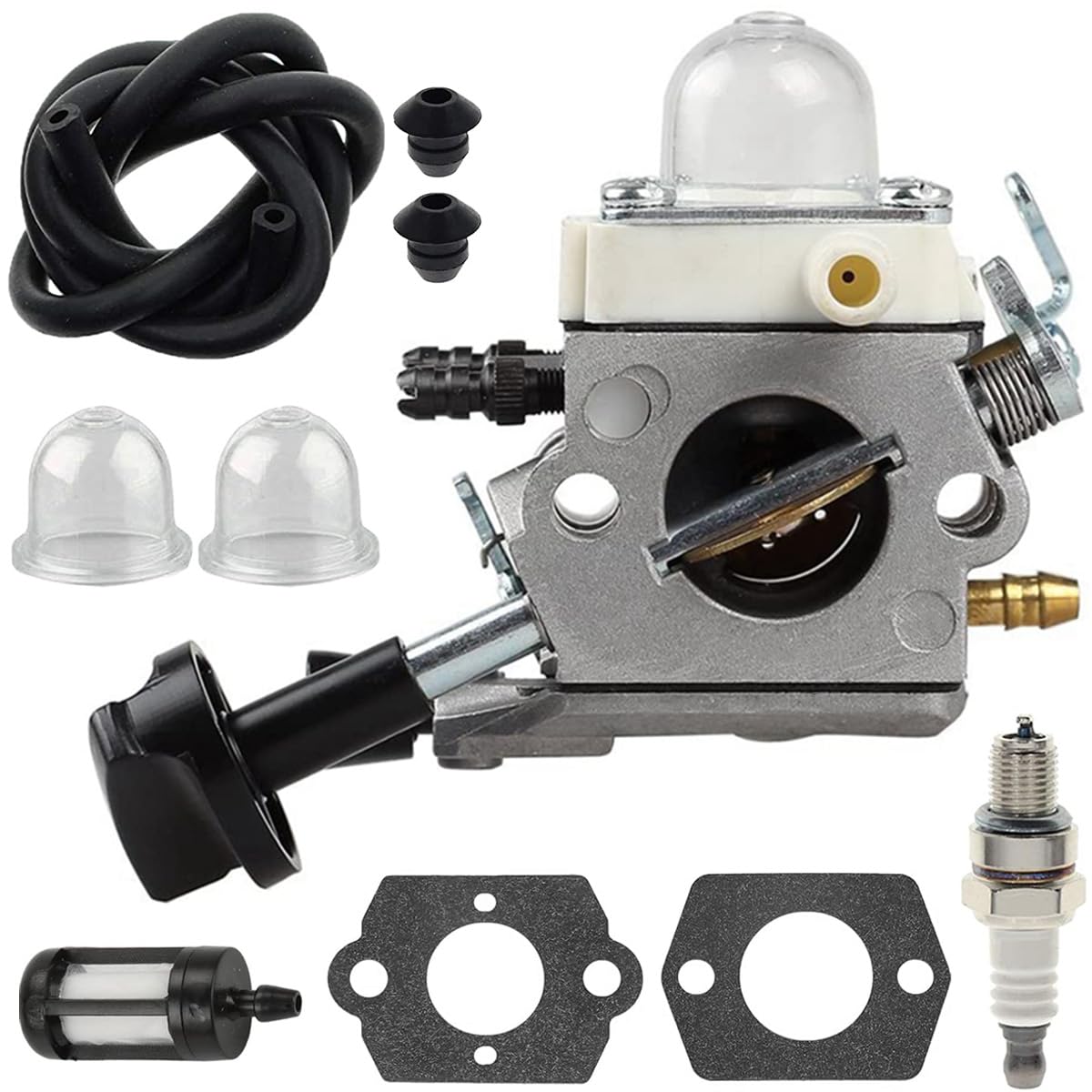 ZAMDOE Carburetor Kit for Stihl SH56 SH56C SH86 SH86C BG86 BG86CE BG86Z BG86CEZ Blower, Replaces # C1M-S261B 42411200616 4241 120 0616, with Spark Plug Fuel Line Primer Bulb Fuel Filter