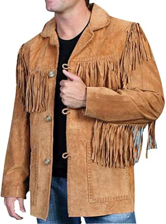 mens western suede jacket