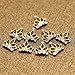 So Beauty 10pcs Alloy 3D Rhinestone Golden Crown Nail Art Tips Slice DIY Decoration