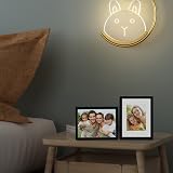 EGOFINE 12x9 Black Wood Photo Frames Set of 4 with Acrylic Glass view 4