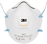 3M 8822 FFP2 Disposable Dust Mask Respirator Cool Flow Valve 10 Pack view 4