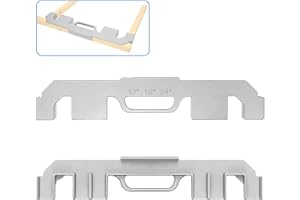 GERTRDTI 2Pcs 6 in 1 Framing Tools, 12/14/16/18/20/24 Inch Adjustable Size On-Center Stud Layout Tool, 100% Cast Aluminum Framing Spacing Tool