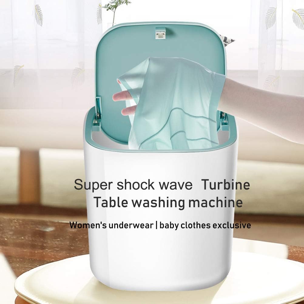 Delaspe Ultrasonic Turbo Washer Mini Portable Washing Machine Usb