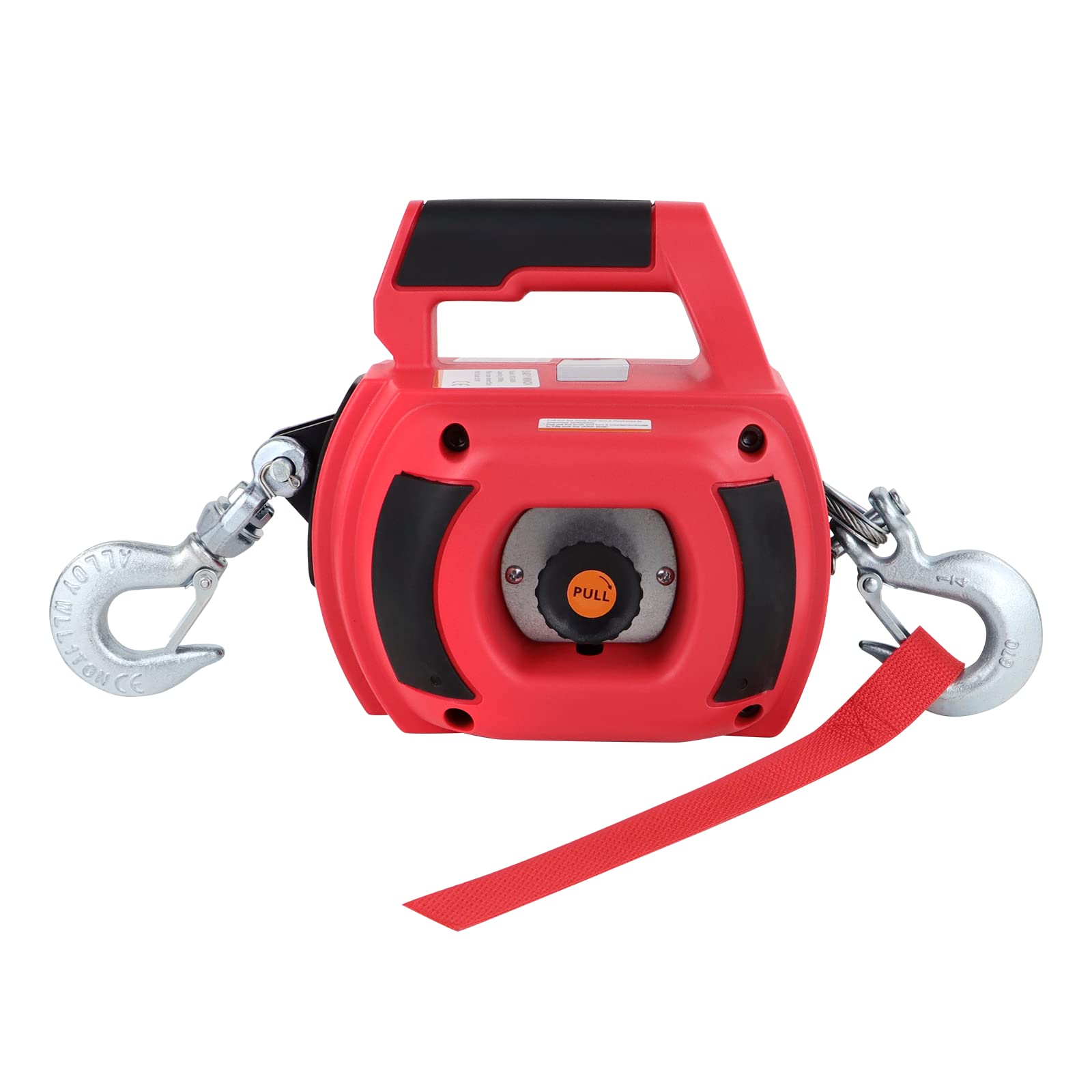 Hanging Rope Winch Mua Lonsge Portable Drill Winch, Rotate The Hook 360 Degrees, Red ...