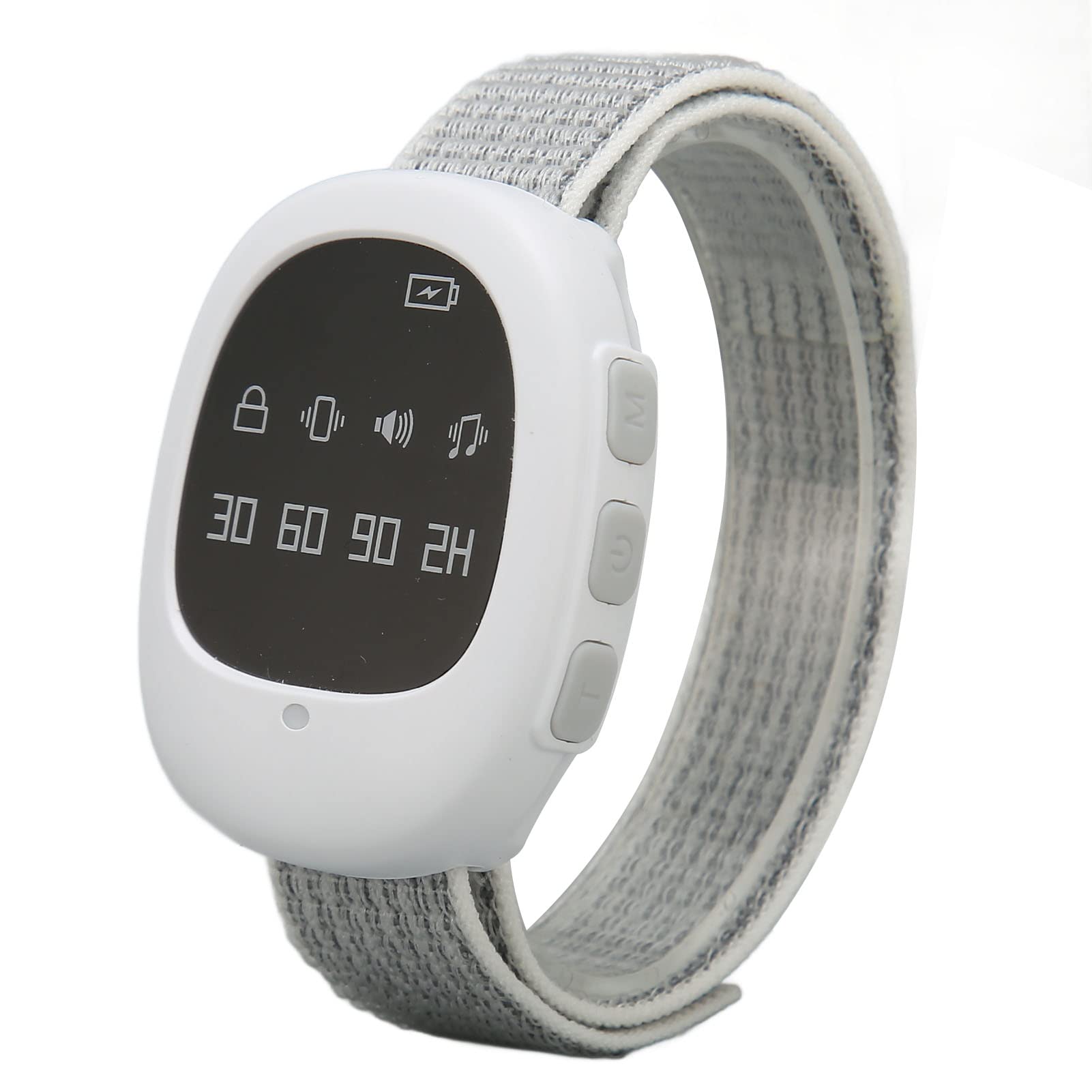 Focket Wireless Bedwetting Alarm, 2 in 1 Rechargeable Enuresis Alarm & with Sound & Strong Vibration, 4 Timer Settings Pee Alarm Bedwetting Sensor Monitor for Kids, Elderly