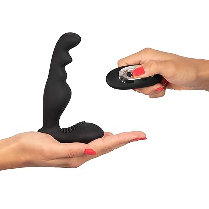 Deluxe Prostata-Vibrator HECKPAGE, Silikon Anal-Vibrator für Männer mit 7 Vibrationsprogrammen, Fernbedienung & Damm-Stimulat