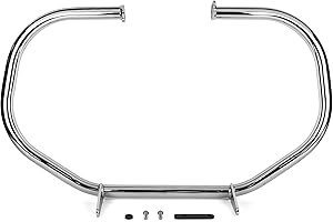 Krator Engine Guard, Chrome, Highway Crash Bar Compatible with 1999-2009 Yamaha V-Star 1100 Custom/Classic/Silverado