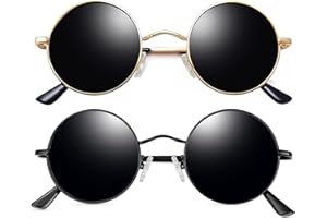 Joopin Hippie Round Sunglasses for Women Men Circle Sun Glasses UV400 Protection