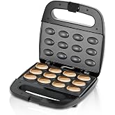 Walnut Cookie Maker, 12 Non Stick 110V Electric Oreshki Maker with Double Sided Heat, Automatic Temperature Control, Non Slip Feet, for Nut Cookies Make