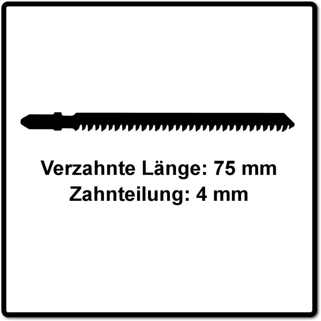 Festool 204316 Jigsaw Blade 5-Pieces, 4 mm Tooth Pitch, 75 mm Tooth Length, Green, Size - Image 4