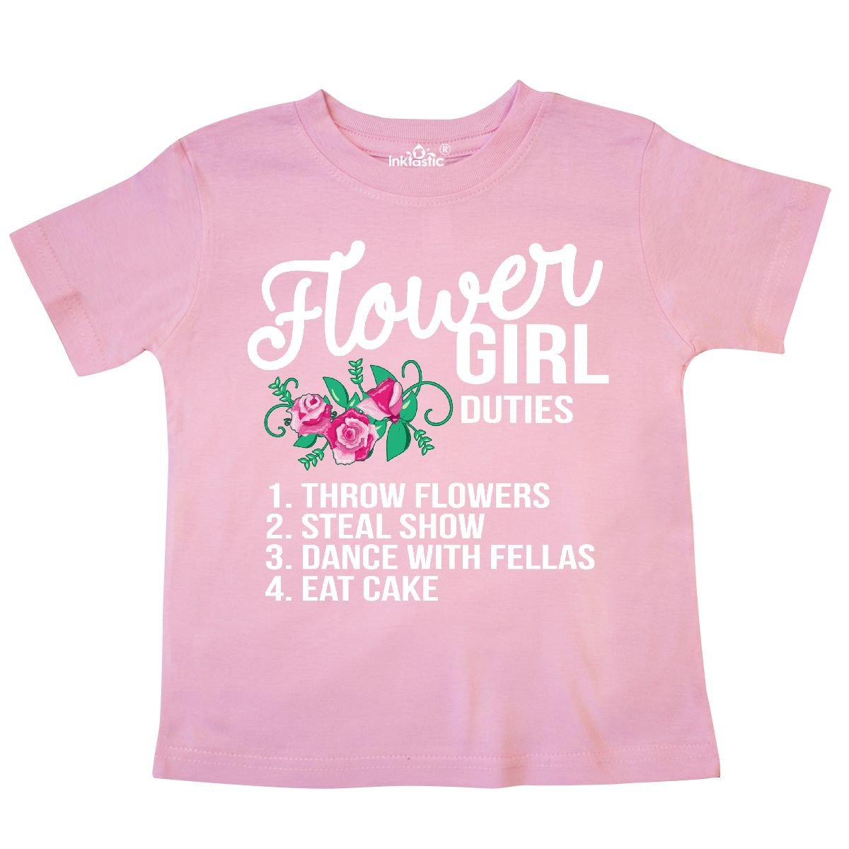 Flower Girl Wedding Duties T Shirt 28b53 Stellanovelty