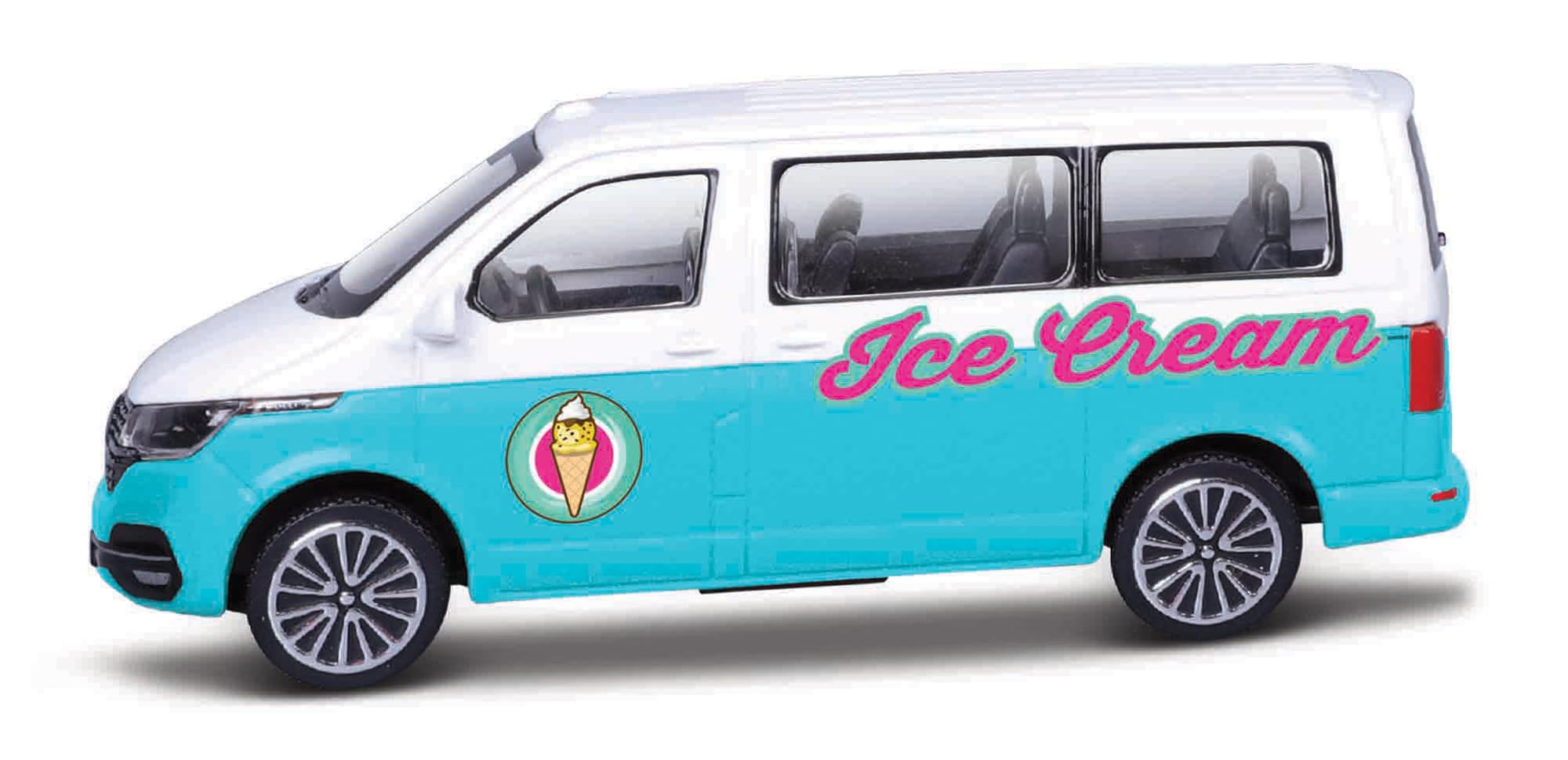 Bburago STREET FIRE BBURAGO CITY ICE CREAM SHOP Playset with Die-Cast Car - 1:43 Scale