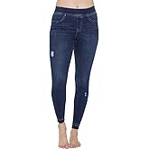 SPANX Women's Ankle Skinny Jeans, Medium Wash, Small