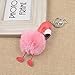 Fashion Flamingo Keychain Plush Doll Pendant Cute Keyring Synthetic Fur Gfit 1Pc