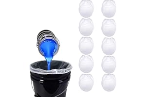 FYHJTRT 11Pack 5 Gallon Paint Strainer Bags with Elastic Rims,White Nylon Filter Bags for Paint, Stain and Varnish, Multi-Use
