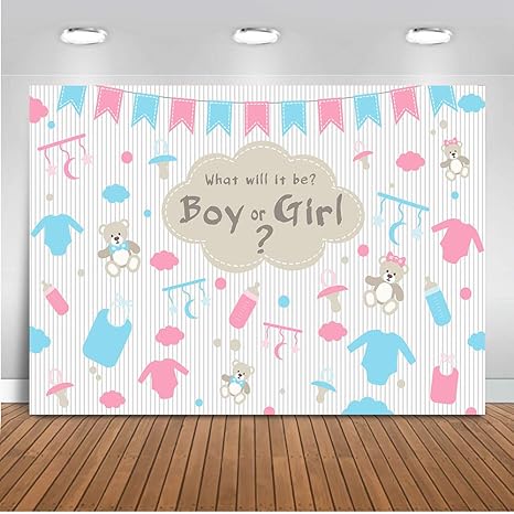 Amazon Com Comophoto Gender Reveal Photo Background Newborn Baby