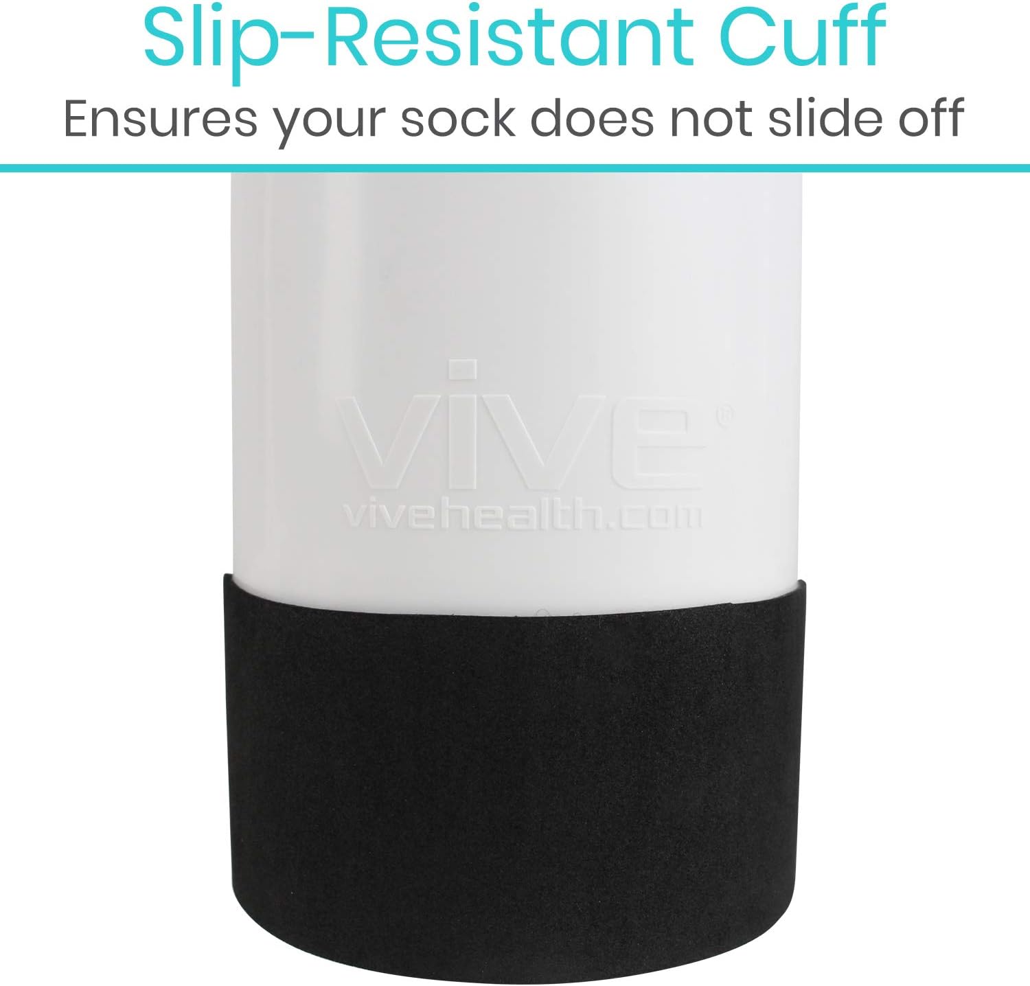 Vive Sock Aid - Easy On and Off Stocking Slider - Donner Pulling Assist Device - Sock Helper Aide Tool - Puller for Elderly, Senior, Pregnant, Diabetics - Pull Up Assistance Help: Clothing