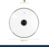 MasterClass KitchenCraft 28cm Glass Saucepan Lid with Steel Rim view 3