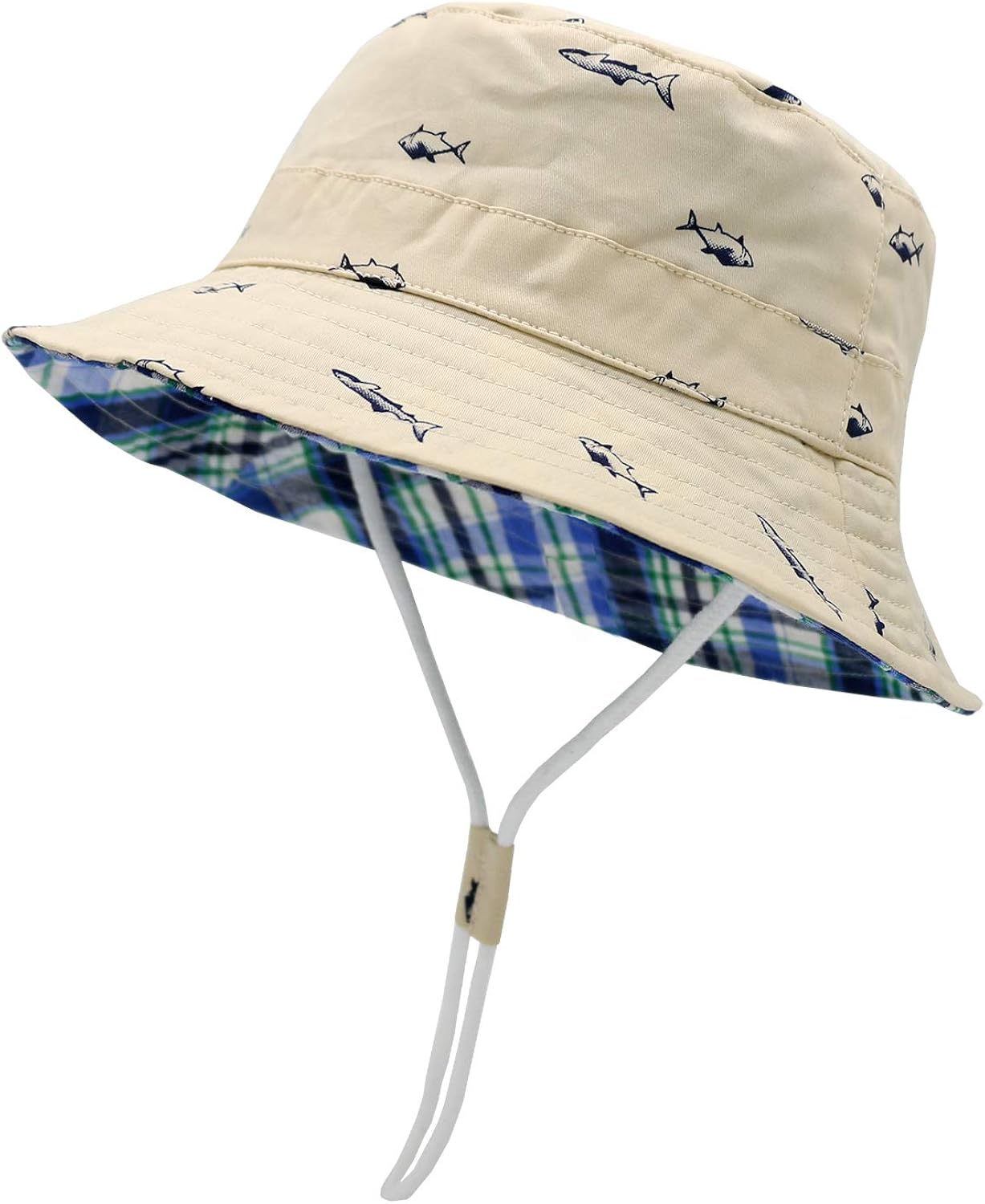 Sarfel Baby Sun Hat Toddler Summer Hats UPF 50+ Baby Bucket Hat Kids Beach Hats for Baby Boys: Clothing