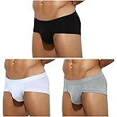 Arjen Kroos Briefs for Men 3 Pack Sexy Underwear Breathable Modal Trunks Briefs