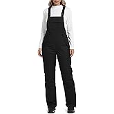 DAFENGEA Women's Ski Bibs Snow Pants Adjustable Straps Overalls -Waterproof Insulated Outdoor Snowboarding