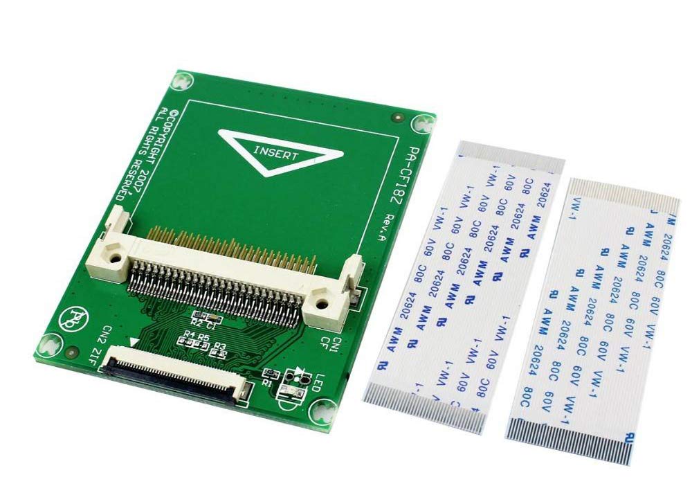 KALEA-INFORMATIQUE Compact Flash CF to ZIF LIF 1.8 Converter Adapter with ribbons