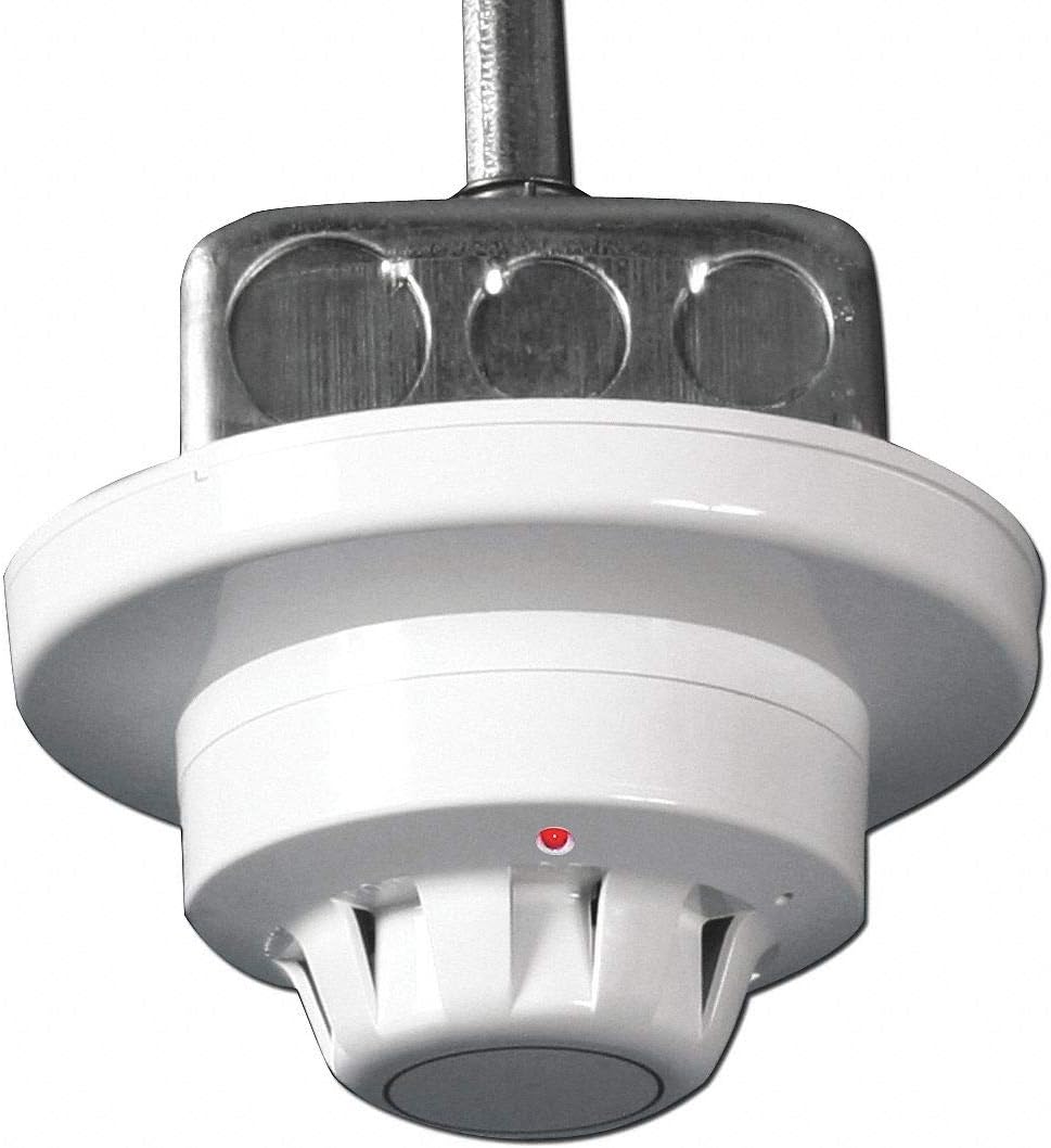Smoke Detector, 4" Height, Plastic