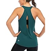 ICTIVE Womens Cross Backless Workout Tops for Women Racerback Tank Tops Open Back Running Muscle Tank Yoga Shirts