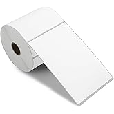 L LIKED 4" x 6" Direct Blank Thermal Shipping Labels with 450 per Roll - Compatible with Zebra 2844 ZP-450 ZP-500 ZP-505 (1 Rolls - 450 Labels)