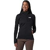 Mountain Hardwear Women's Polartec Power Grid Full Zip Hoody for Climbing, Hiking, and Camping | Breathable and Insulated