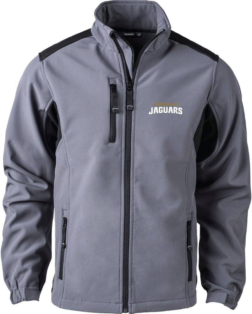 NFL Jacksonville Jaguars Men's Softshell Jacket, 2X, Graphite