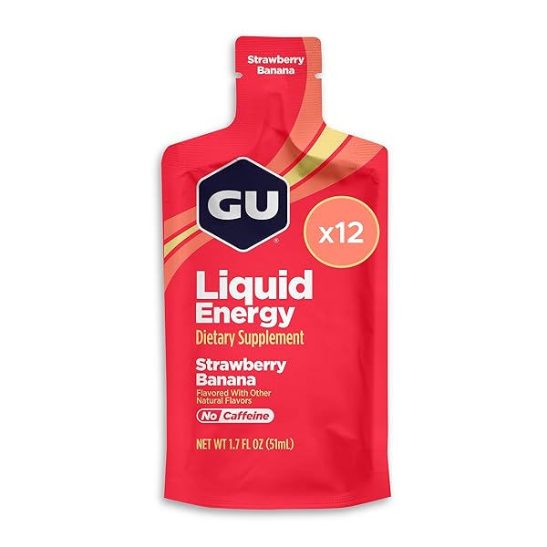 GU ENERGY, LIQUID ENERGY, STRAWBERRY BANANA – 12...