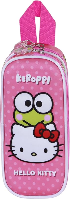 Sanrio Hello Kitty Funny-3D Doppelfedermäppchen, Rosa, 22 x 10 cm
