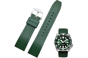 Nixiamy Rubber Watch Bands Quick Release Soft Fluororubber Watch Bands 19mm 20mm 21mm 22mm FKM Rubbe Watch Strap Universal Replacement Band Strap for Men Women