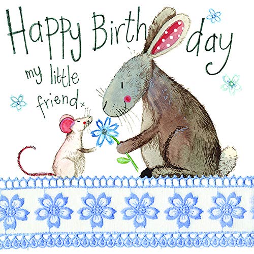 ALEX CLARK Happy Birthday My Little Friend Card